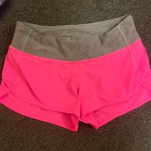 Lululemon Hot Pink Shorts